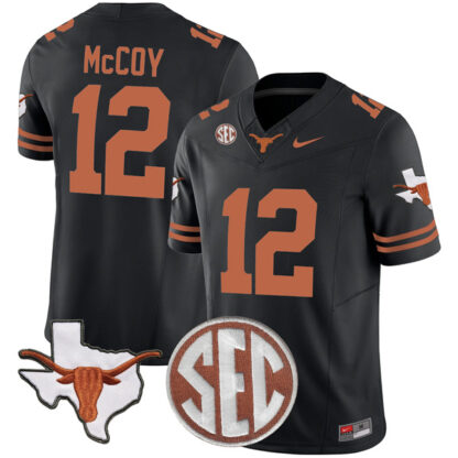 Colt McCoy Texas Longhorns Football Black Vapor F.U.S.E Limited Stitched Jersey w/ SEC Patch