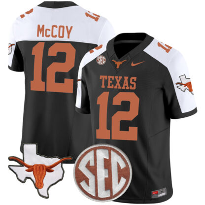 Colt McCoy Texas Longhorns Football Alternate Black Vapor F.U.S.E Limited Stitched Jersey w/ SEC Patch