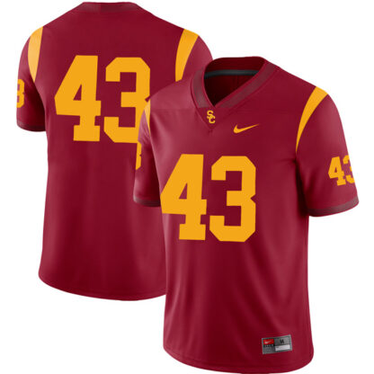 Troy Polamalu USC Trojans Football Cardinal Home Stitched Jersey