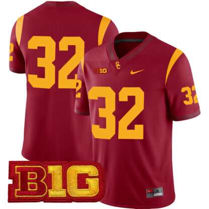 OJ Simpson USC Trojans Football Cardinal Home Stitched Jersey w/ B1G Patch